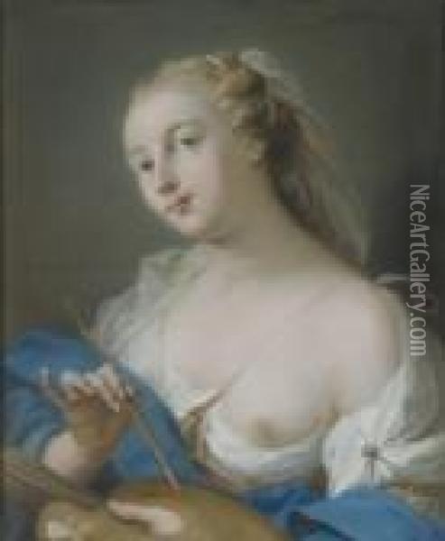 Allegorie De La Peinture Oil Painting - Giovanni Battista Tiepolo