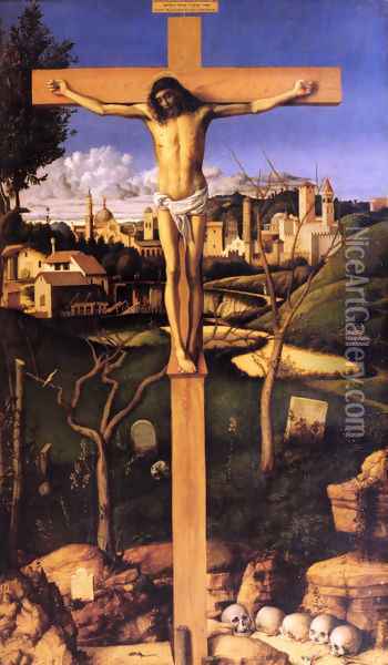 The Crucifixion Oil Painting - Giovanni Bellini