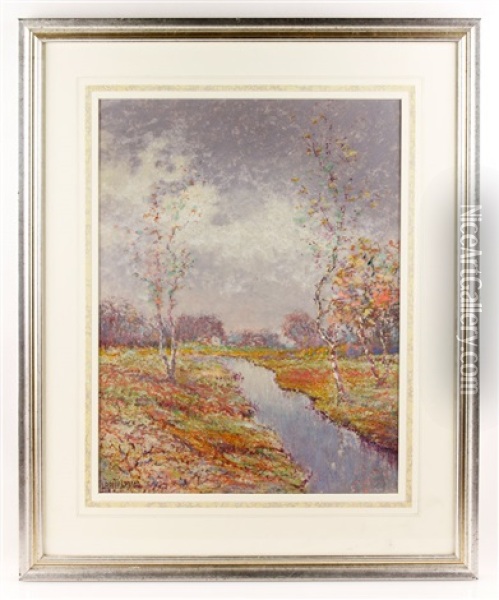 Steam In Fall Oil Painting - Louis H. Richardson