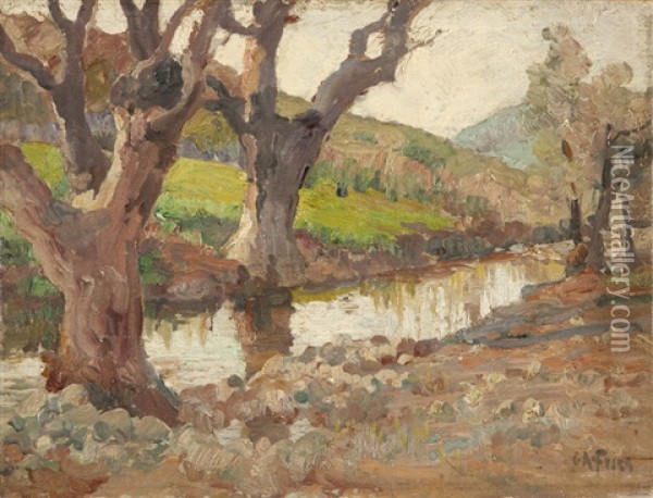 Brook Near Dulzura Oil Painting - Charles Arthur Fries