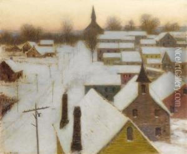 Frosty Morning Oil Painting - Lowell Birge Harrison