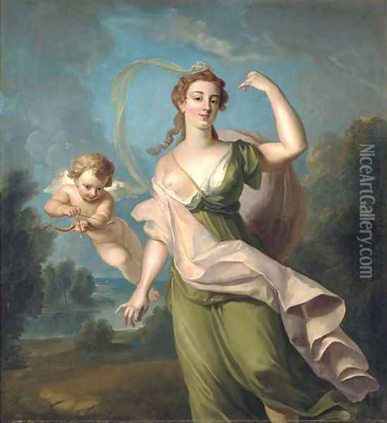 The Goddess of Love Oil Painting - Philipe Mercier