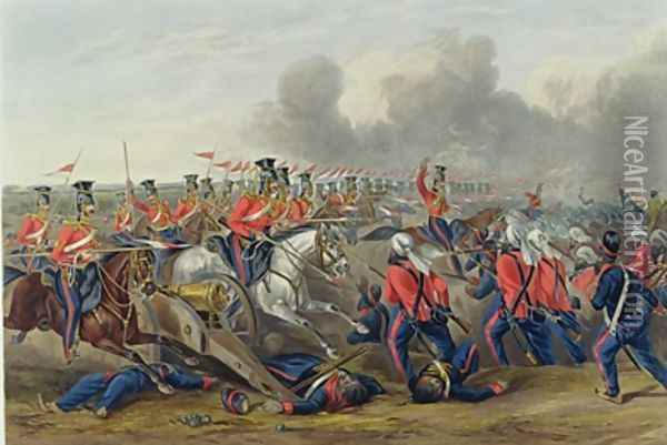 Charge of the 16th Oil Painting - Henry Martens