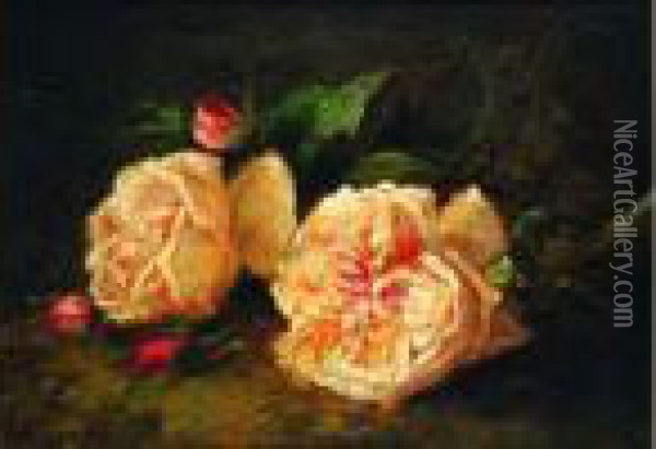 Brassee De Roses Oil Painting - Alexis Kreyder