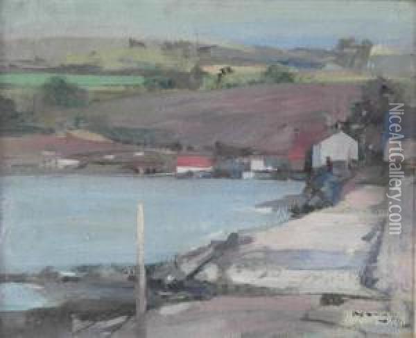 The Little Harbour Oil Painting - Hugh Munro