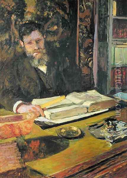 Arthur Fontaine (1860-1931) c.1906 Oil Painting - Jean-Edouard Vuillard