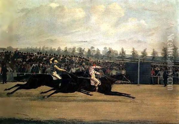 The Doncaster Cup Oil Painting - Henry Thomas Alken