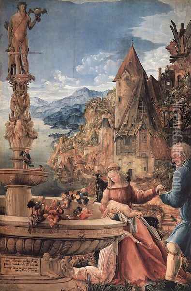Rest on the Flight into Egypt 1510 Oil Painting - Albrecht Altdorfer