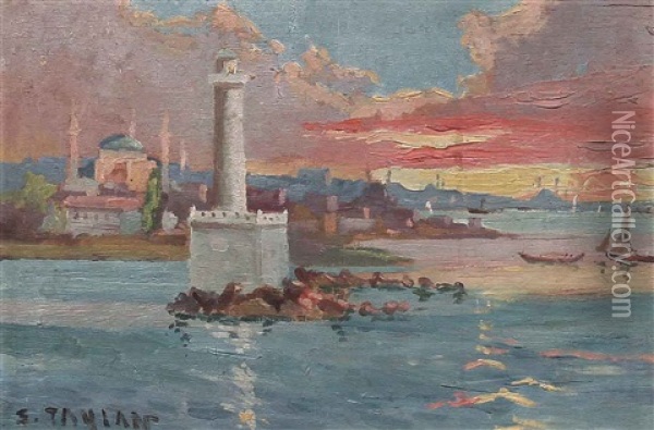 Istanbul Oil Painting - Sururi Taylan