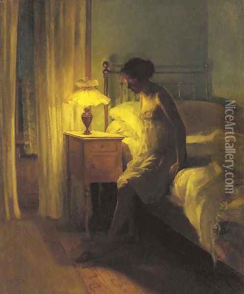 In the Bedroom Oil Painting - Peder Vilhelm Ilsted
