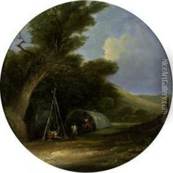 Landscape Oil Painting - G.B. Willcocks