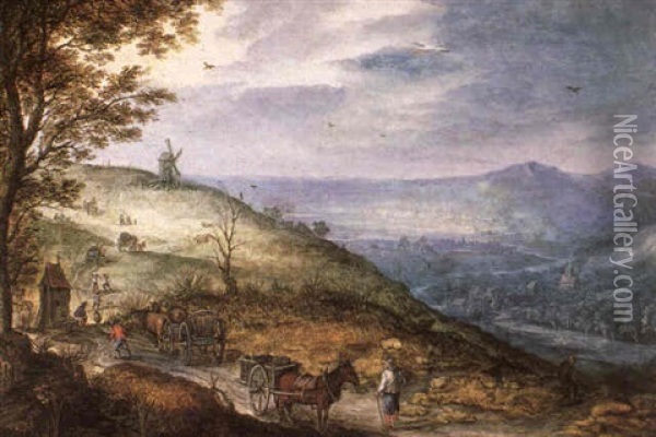 Waldlandschaft Mit Blick In Die Ferne Oil Painting - Jan Brueghel the Elder