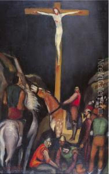 Crocifissione Oil Painting - Giovanni Costetti