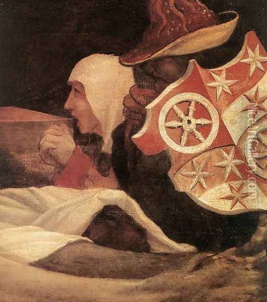 Lamentation of Christ (detail 2) c. 1523 Oil Painting - Matthias Grunewald (Mathis Gothardt)