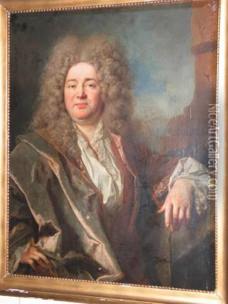 Portrait De Gentilhomme Oil Painting - Nicolas de Largillierre