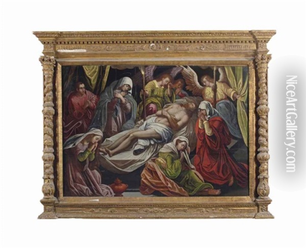 Les Saintes Femmes Au Tombeau Oil Painting - Jacopo dal Ponte Bassano