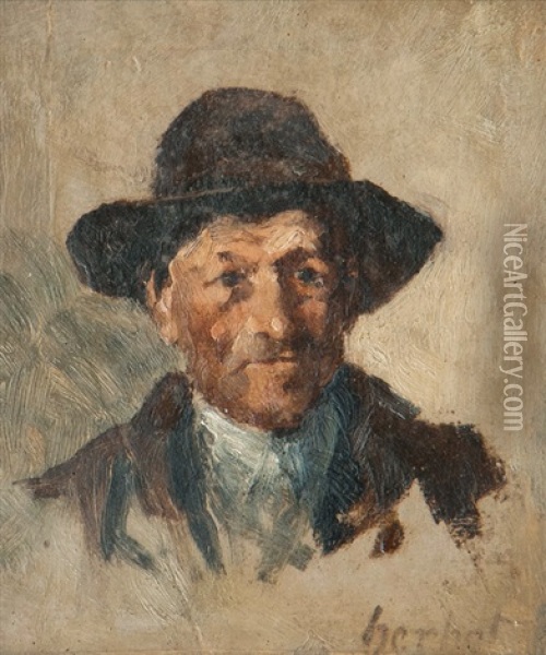 Portrait Of A Gentleman Oil Painting - Thomas Herbst