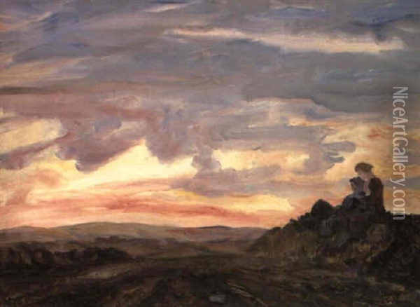 The Old Grass Road, Kinsale Oil Painting - John Butler Yeats
