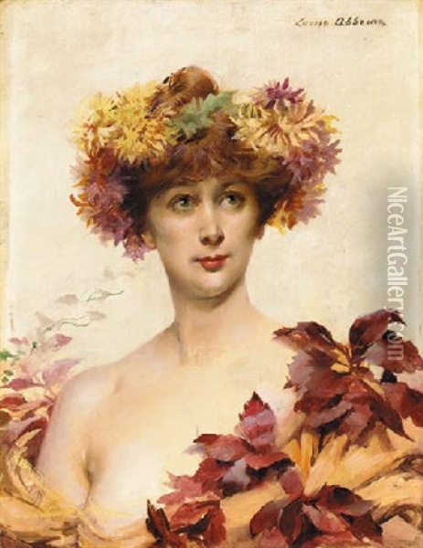 A Portrait Of Sarah Bernhardt Oil Painting - Louise Abbema