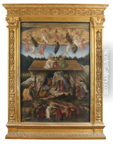 La Nativite Oil Painting - Sandro Botticelli