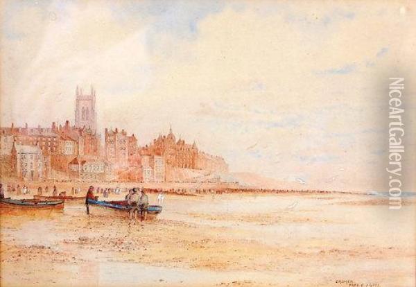 Lowtide At Cromer Oil Painting - Frederick E.J. Goff