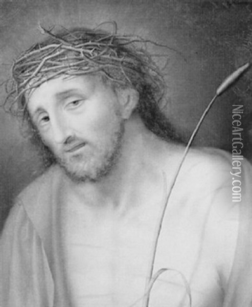 Christus Als Schmerzensmann Oil Painting - Johann Jakob Mettenleiter