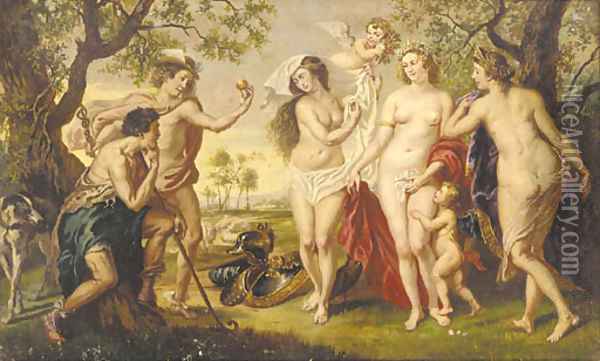 The judgement of Paris Oil Painting - Sir Peter Paul Rubens