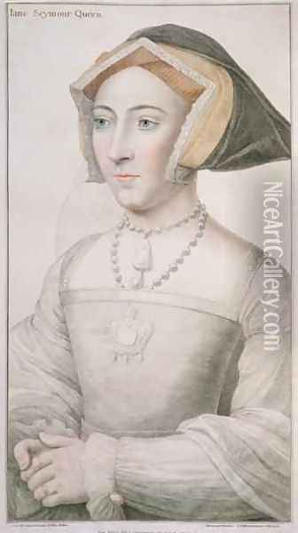 Jane Seymour c 1509-37 Oil Painting - Hans Holbein the Younger