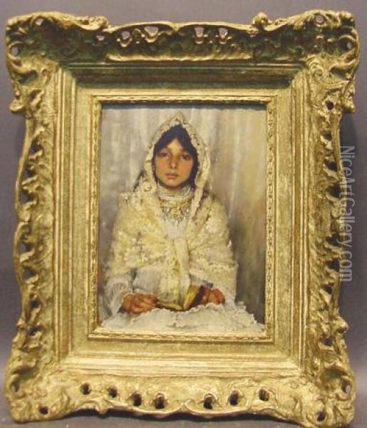 Young Communicant Oil Painting - William Logsdail