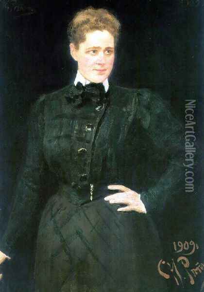 Portrait of countess Sophia Vladimirovna Panina Oil Painting - Ilya Efimovich Efimovich Repin