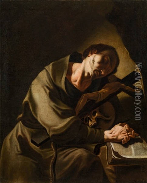 Saint Francis Oil Painting - Paul Troger