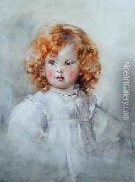 Goldilocks 1908 Oil Painting - Hannah Clarke Preston MacGoun