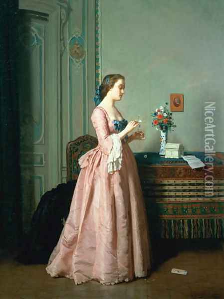 The Love Letter Oil Painting - Jean Carolus