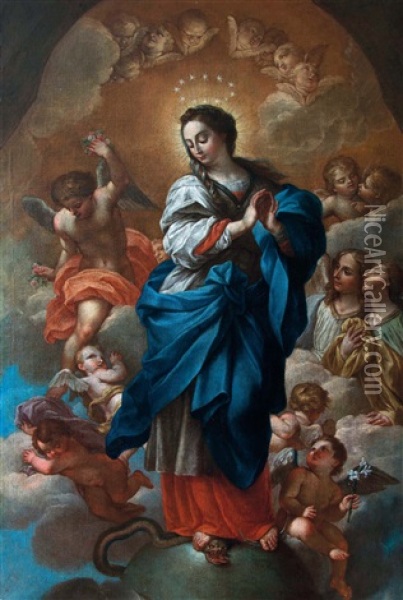 Vergine Assunta Oil Painting - Carlo Maratta