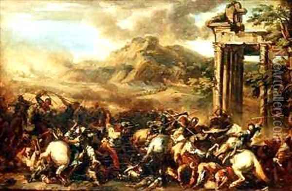 The battle of the Corsini Oil Painting - Theodore Gericault