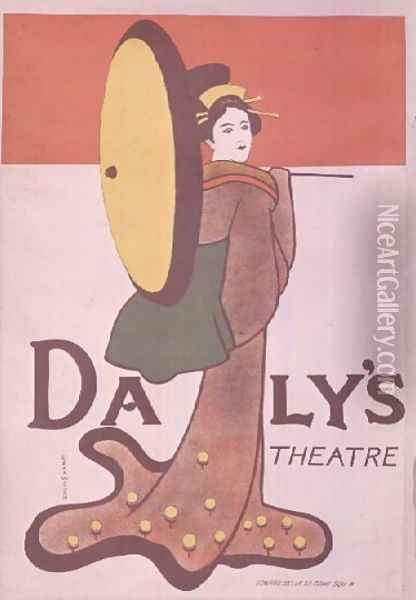 Poster advertising Dalys Theatre Oil Painting - Edgar Wilson