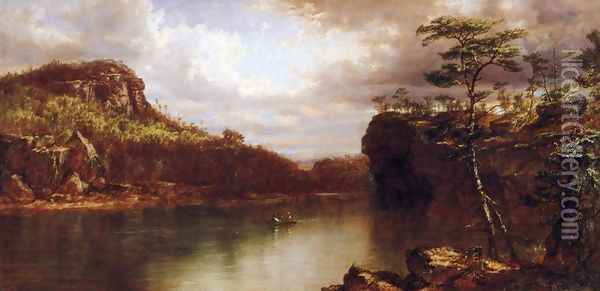 Lake Mohonk Oil Painting - Daniel Huntington
