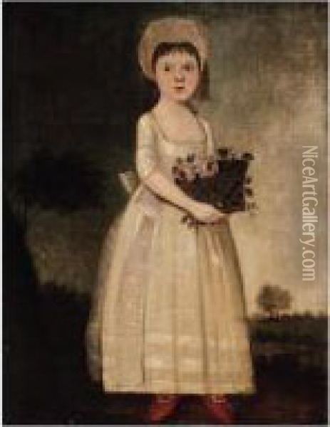 Portrait Of A Girl Oil Painting - William Ought