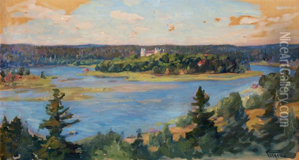 Summer Landscape Fromtyreso Oil Painting - Prince Eugen Of Sweden