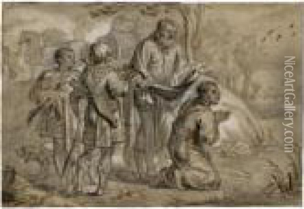 Abraham Jansz. Van Diepenbeeck 
 

 
 Saint Philip Baptises The Ethiopian Eunuch (acts Of The Apostles 8:27-39) Oil Painting - Abraham Jansz. van Diepenbeeck
