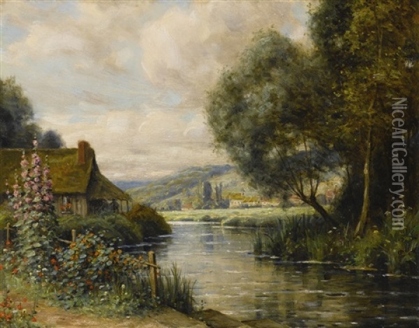 Cottage At Launay Oil Painting - Louis Aston Knight