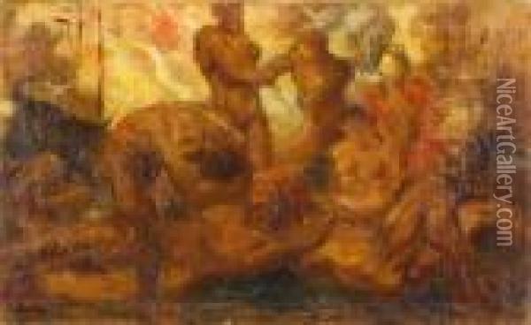 I Dannati Oil Painting - Guercino