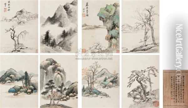 Landscape (20 Works) Oil Painting -  Zhu Xuan