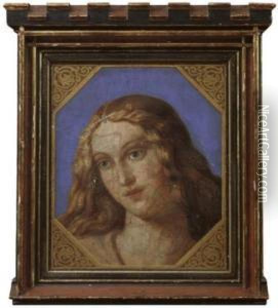 Kopf Einer Jugen Frau Oil Painting - Bernardino Luini