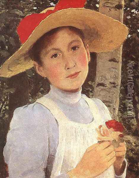 Rozsi Szinyei Merse, the Artists Daughter 1897 Oil Painting - Pal Merse Szinyei