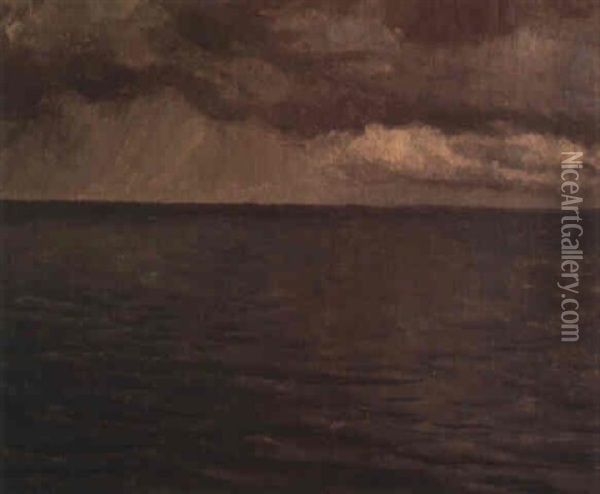 Belle-ile-en-mer, Septembre 1897 Oil Painting - Henry Bouvet