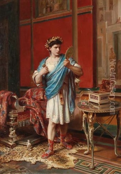 Portrait Eines Romischen Imperators Oil Painting - Roberto Bompiani