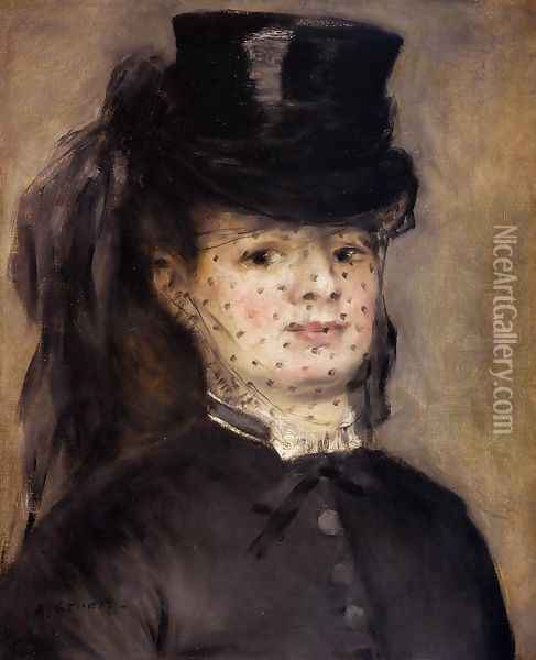 Madame Darras as an Horsewoman Oil Painting - Pierre Auguste Renoir