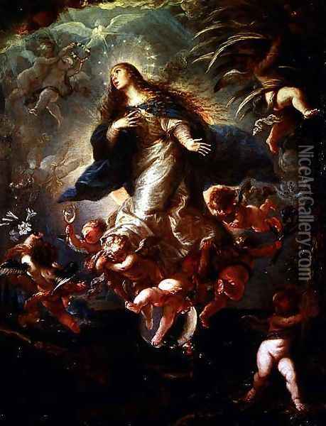 Immaculate Conception Oil Painting - Mateo the Younger Cerezo