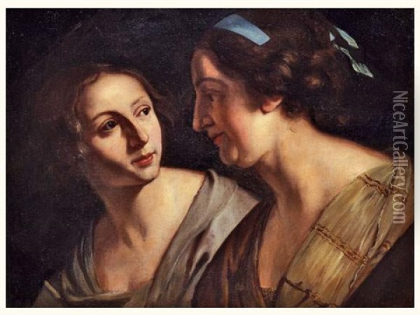 Portrait De Femmes Oil Painting - Jan De Bray